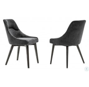 Lileth Charcoal Upholstered Dining Chair Set Of 2