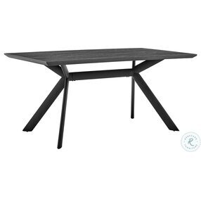 Margot Charcoal And Black Rectangular Dining Table