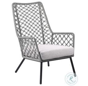 Marco Grey Rope And Cushion Outdoor Lounge Chair
