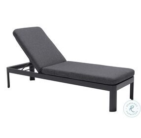 Portals Black Outdoor Chaise Lounger