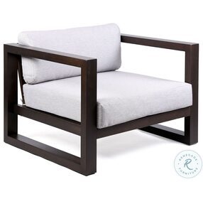Paradise Grey And Dark Eucalyptus Wood Outdoor Lounge Chair
