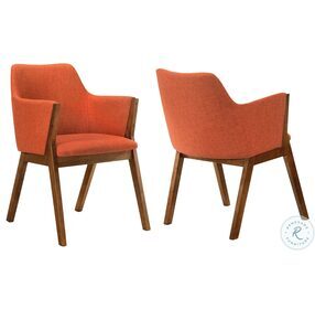 Renzo Orange Side Chair Set of 2
