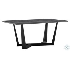 Radford Charcoal And Black Rectangular Dining Table