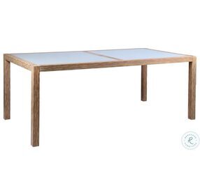 Sienna Grey Super Stone And Teak Outdoor Dining Table