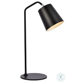 LD2366BK Leroy Black Bell 1 Light Table Lamp