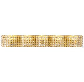 Ollie Brass And Clear Crystals 5 Light Wall Sconce