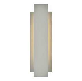 LDOD4005S Raine Silver Rectangle Outdoor Wall Light