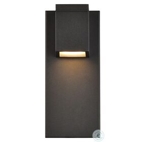 LDOD4007BK Raine Black Rectangle Outdoor Wall Light