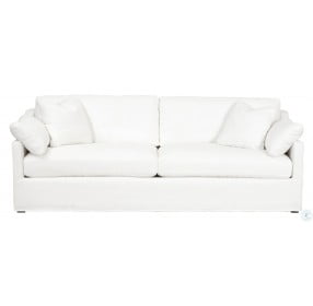 Lena  LiveSmart Peyton Pearl Slope Arm Slipcover Sofa