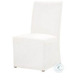Levi LiveSmart Peyton Pearl Slipcover Dining Chair Set of 2