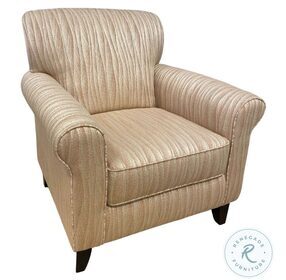 Charlotte Copper Cremini Rolled Arm Accent Chair