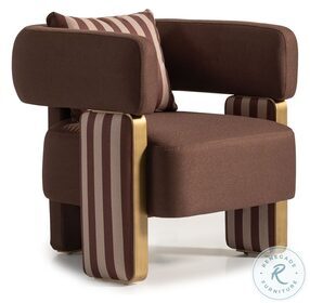 Amora Brown Accent Chair