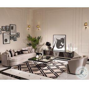 Carmela Zinc 85" Living Room Set