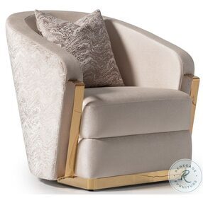 Carmela Almond Accent Chair