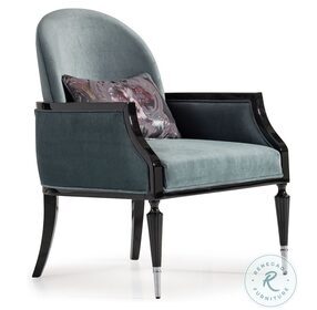 La Francaise Azure Blue Accent Chair