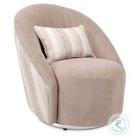Lucca Nougat Swivel Accent Chair