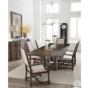 Lincoln Park Gray Trestle Extendable Dining Room Set