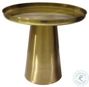 Lisa Gold Round End Table
