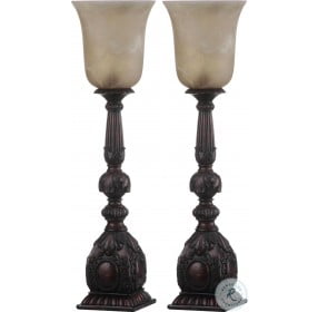 Dion Oil Rubbed Bronze 27" Arifact Table Lamp Set of 2