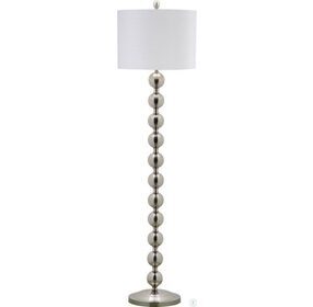 Reflections Nickel 58" Stacked Ball Floor Lamp