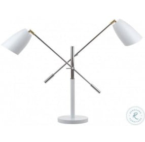 Mavis White 32" Adjustable Table Lamp