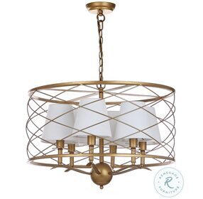 Thea Gold 25" Adjustable Pendant Lamp