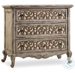 Chatelet Caramel Froth And Paris Vintage Fretwork Nightstand