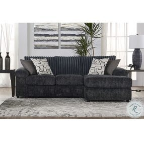 Remi Charcoal Gray 2 Piece Chaise Sectional