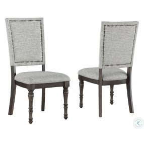 Linnett Gray Upholstered Side Chair Set Of 2