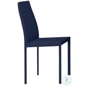 Luca Dark Blue Dining Chair Set of 2