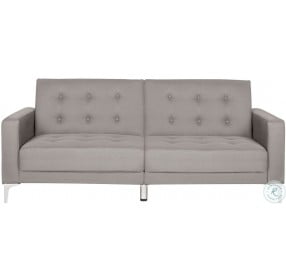 Soho Gray Tufted Foldable Sofa Bed