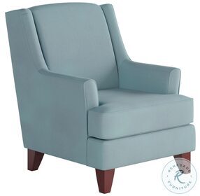 Bella Blue Skylight Wing Back Accent Chair
