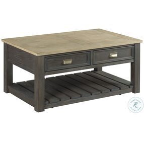 Hamilton Lyle Creek Toasted Caramel And Smoked Charcoal Small Rectangular Coffee Table