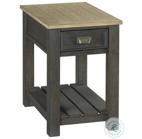 Hamilton Lyle Creek Toasted Caramel And Smoked Charcoal Chairside Table