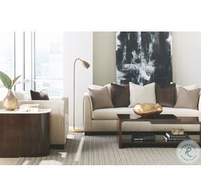 Modern Streamline Neutral Living Room Set