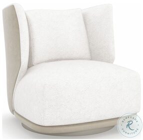 La Moda Creamy Swivel Chair