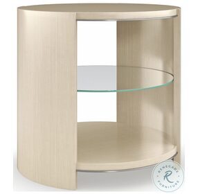 La Moda Thunder And Smoked Stainless Steel Paint Da Vita Round End Table