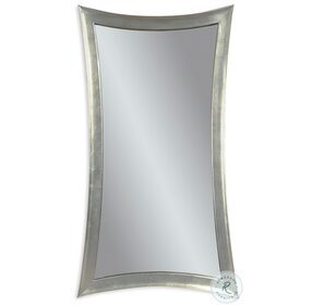 Hour Glass Silver Leaf Wall Mirror