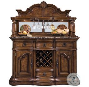 San Mateo Rich Brown Sideboard and Hutch