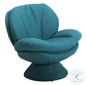 Relax-R Turquoise Fabric Port Leisure Accent Chair