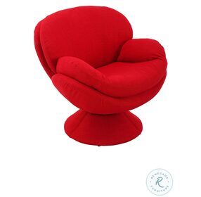 Relax-R Red Fabric Port Leisure Accent Chair