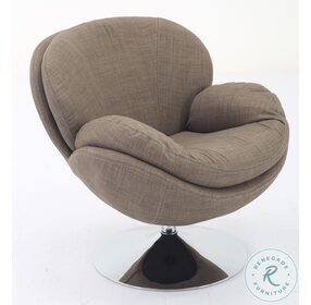 Relax-R Khaki Fabric Strand Leisure Accent Chair