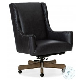 Lily Black Leather Executive Swivel Tilt Chair