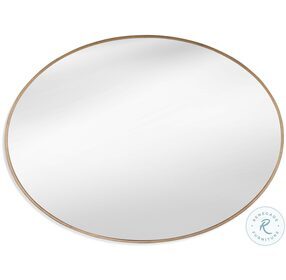 Brigitte Gold Oval Wall Mirror