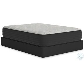 Palisades Plush Gray And Blue Queen Mattress with Foundation