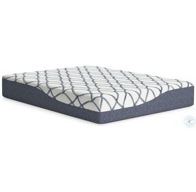 Chime Elite 12" White And Blue 2.0 Queen Mattress