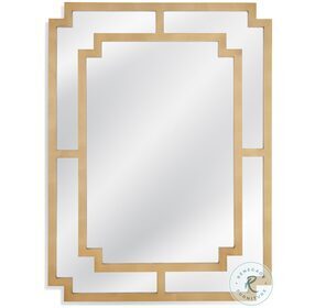 Connor Gold And Clear Glass Wall Mirror