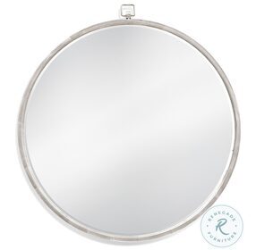Bennet Silver Leaf Round Wall Mirror