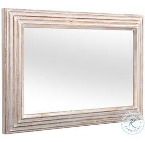 Prichard White Washed Rectangular Wall Mirror