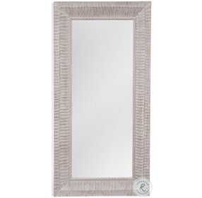 Janelle Distressed White Floor Mirror